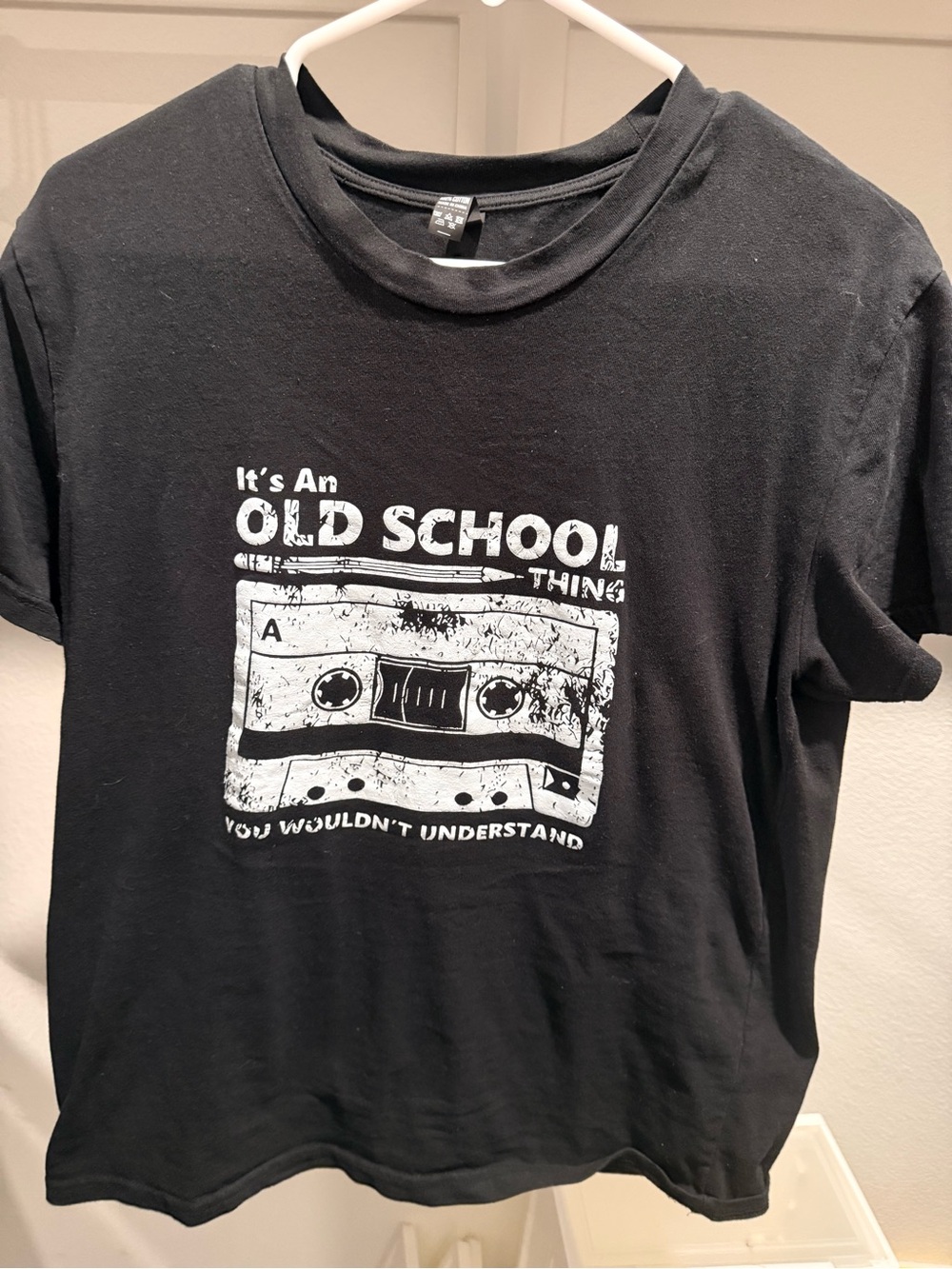 Woman’s Old School Graphic Tee - Black
